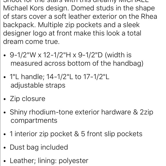 Michael Michael Kors Medium Backpack - Picture 6 of 6